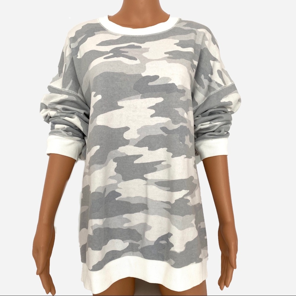 AMERICAN EAGLE | 🤍 Oversized Gray Camo Sweatshirt